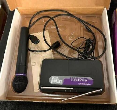 DESCRIPTION: 10-CHANNEL UHF WIRELESS MIC SYSTEM BRAND/MODEL: AUDIO-TECHNICA LOCATION: MAIN HALL QTY: 1