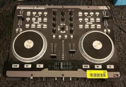 DESCRIPTION: 2-CHANNEL MIDI CONTROLLER BRAND/MODEL: AMERICAN DJ VMS2 LOCATION: MAIN HALL QTY: 1