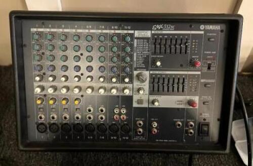 DESCRIPTION: YAMAHA EMX 312SC POWERED MIXER LOCATION: MAIN HALL QTY: 1