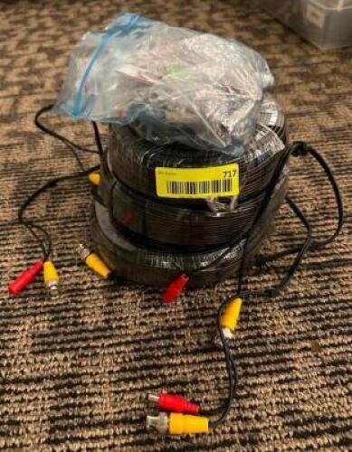 DESCRIPTION: ASSORTED A/V CORDS LOCATION: MAIN HALL QTY: 1