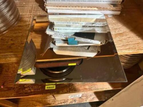 (1) LOT OF ASSORTED 12" X 12" MIRROR CENTER PIECE TILES