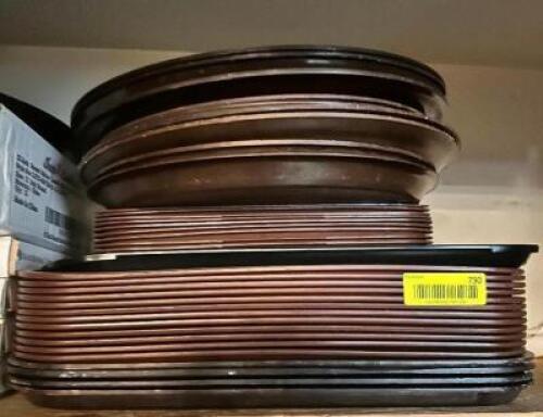 DESCRIPTION: (1) LOT OF ASSORTED PLASTIC CAF� TRAYS LOCATION: MAIN HALL THIS LOT IS: ONE MONEY QTY: 1