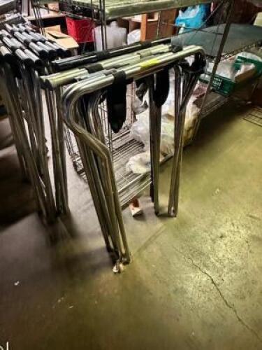 DESCRIPTION: (4) CHROME TRAY STANDS LOCATION: KITCHEN THIS LOT IS: SOLD BY THE PIECE QTY: 4
