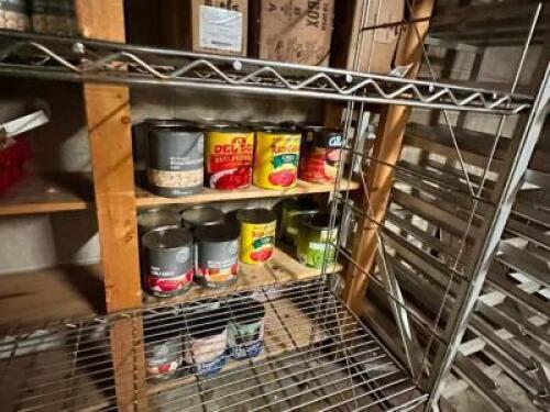DESCRIPTION: CONTENTS OF SHELF - ASSORTED FOOD PRODUCT LOCATION: KITCHEN THIS LOT IS: ONE MONEY QTY: 1