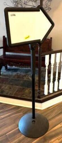 DESCRIPTION: DRY ERASE ARROW SIGN LOCATION: FRONT ENTRANCE HALLWAY QTY: 1