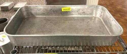 DESCRIPTION: BRAISING PAN WITH HANDLES SIZE: 24"X14"X3.5" LOCATION: MAIN HALL QTY: 1