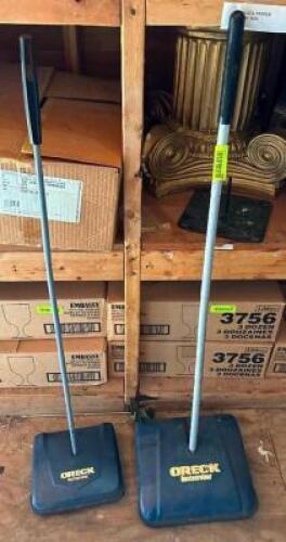 DESCRIPTION: (2) CARPET SWEEPERS BRAND/MODEL: ORECK LOCATION: SHED QTY: 2