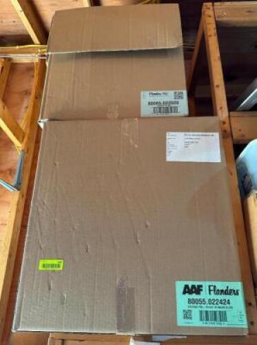 DESCRIPTION: (2) BOXES OF ASSORTED AIR FILTERS BRAND/MODEL: SEE PHOTOS LOCATION: SHED QTY: 1