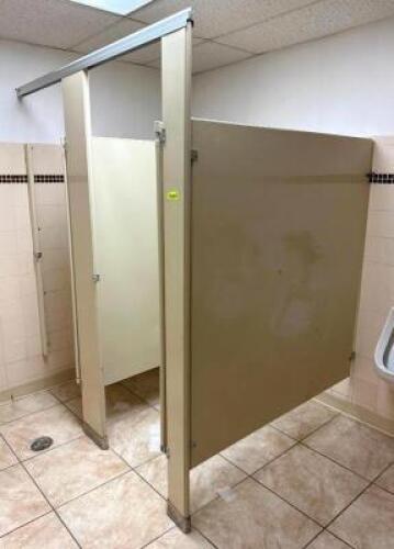 DESCRIPTION: 2-DOOR BATHROOM PARTITION LOCATION: MENS BATHROOM QTY: 1