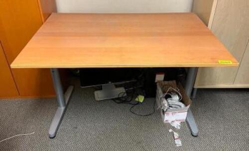 DESCRIPTION: OFFICE TABLE/DESK SIZE: 47"X36"X29" LOCATION: MAIN OFFICE QTY: 1