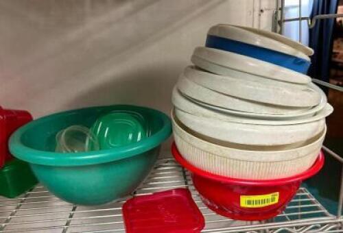 DESCRIPTION: ASSORTED PLASTIC BOWLS LOCATION: KITCHEN QTY: 1