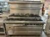 DESCRIPTION: JADE RANGE 72" TWELVE BURNER RANGE W/ LOWER FOUR DRAWER REFRIGERATED CHEFS BASE. BRAND / MODEL: JADE RANGE ADDITIONAL INFORMATION NATURAL