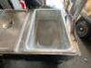 DESCRIPTION: Enclosed Base Everyday Buffet Stainless Steel Three Pan Electric Hot Food Table with Stainless Steel Liners BRAND / MODEL: SUPREME METAL - 4