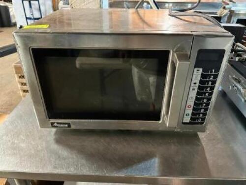 DESCRIPTION: AMANA COMMERCIAL MICROWAVE BRAND / MODEL: AMANA LOCATION: BAY 7 QTY: 1