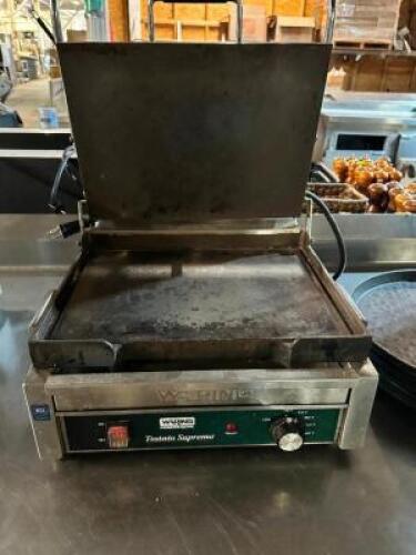 DESCRIPTION: WARING TOSTATO SUPREMO PANINI GRILL BRAND / MODEL: WARING TOSTATO SUPREMO LOCATION: BAY 7 QTY: 1