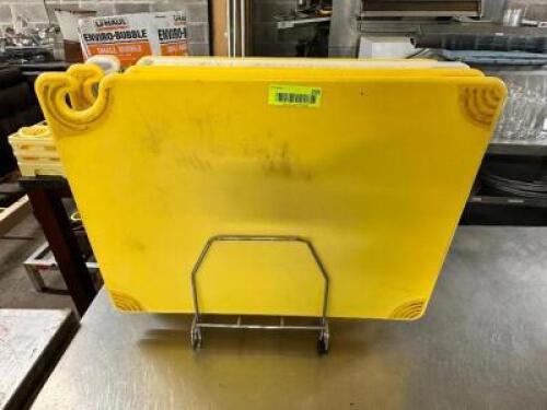 DESCRIPTION: (4) 18" X 24" CUTTING BOARDS ADDITIONAL INFORMATION W/ STAND LOCATION: BAY 6 THIS LOT IS: SOLD BY THE PIECE QTY: 4