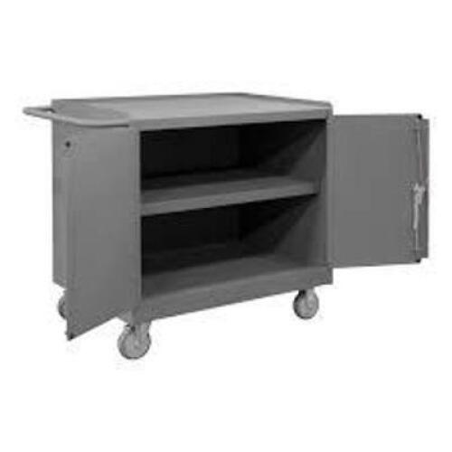 (1) MOBILE STORAGE CABINET AND WORK SPACE
