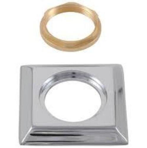 DESCRIPTION: (5) HANDLE BASE NUT AND GASKET SET BRAND/MODEL: DELTA FAUCET DRYDEN #RP53410SS RETAIL$: $54.40 EA QTY: 4