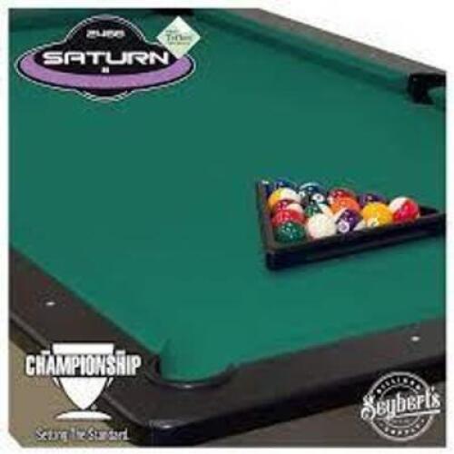 DESCRIPTION: (1) POOL TABLE CLOTH AND RAIL FABRIC BRAND/MODEL: SEYBERT'S #2466-000-7 INFORMATION: BASIC GREEN RETAIL$: $100.00 EA SIZE: 7 FT TABLE QTY
