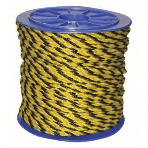 DESCRIPTION: (1) SPOOL OF GENERAL UTILITY ROPE BRAND/MODEL: 45AV39 INFORMATION: YELLOW AND BLACK RETAIL$: $60.67 EA SIZE: 600 FT 5/16 DIA QTY: 1