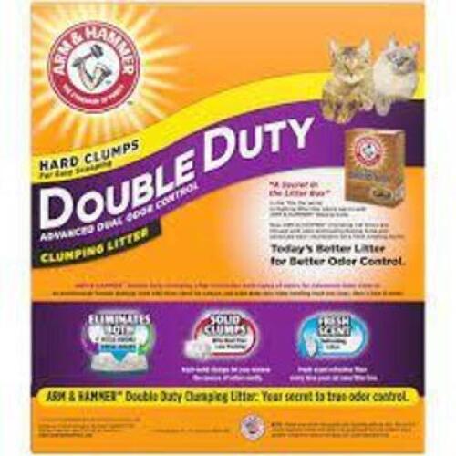 DESCRIPTION: (1) BOX OF CAT LITTER BRAND/MODEL: ARM AND HAMMER RETAIL$: $20.00 EA SIZE: 40 LB QTY: 1