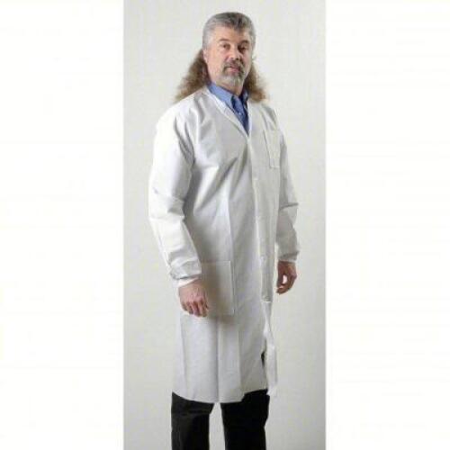 DESCRIPTION: (4) BOXES OF (10) DISPOSABLE LAB COAT BRAND/MODEL: CONDOR #6ZCJ9 INFORMATION: WHITE RETAIL$: $73.58 PER LAB COAT SIZE: XL QTY: 4