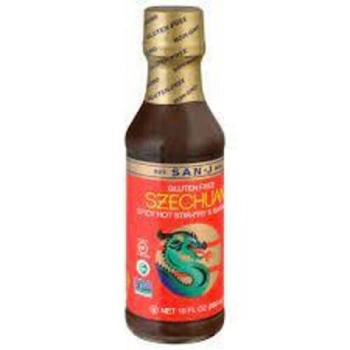 DESCRIPTION: (4) STIR FRY AND MARNAIDE BRAND/MODEL: SAN J SZECHUAN RETAIL$: $7.34 EA SIZE: 10 FL OZ QTY: 4