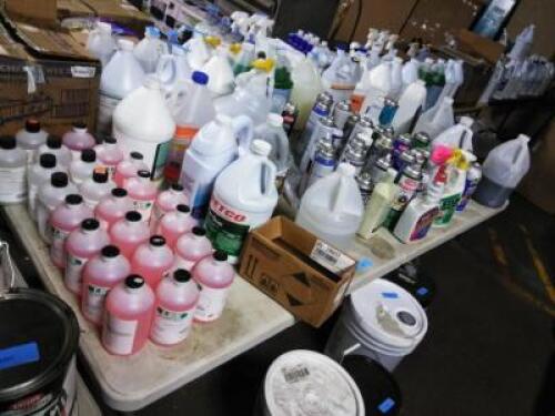 DESCRIPTION: (1) MISC TABLE OF CHEMICALS QTY: 1