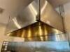 DESCRIPTION: 8' X 4' STAINLESS CONDENSATION HOOD. ADDITIONAL INFORMATION W/ LIGHT. FAN IS ON BUILDING ROOF AND DOES NOT GO W/ HOOD. SIZE 8' X 4' LOCAT - 2