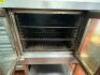 DESCRIPTION: VULCAN SINGLE DECK ELECTRIC CONVECTION OVEN. BRAND / MODEL: VC4ED ADDITIONAL INFORMATION SN# 54-1012136, 208 VOLT, 3 / 1 PHASE. ON CASTER - 3