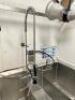 DESCRIPTION: 76" RIGHT SIDE THREE WELL SOIL TABLE W/ SPRAY NOZZLE AND FAUCET. ADDITIONAL INFORMATION RIGHT SIDE. SEE ADDITIONAL PHOTOS LOCATION: KITCH - 3
