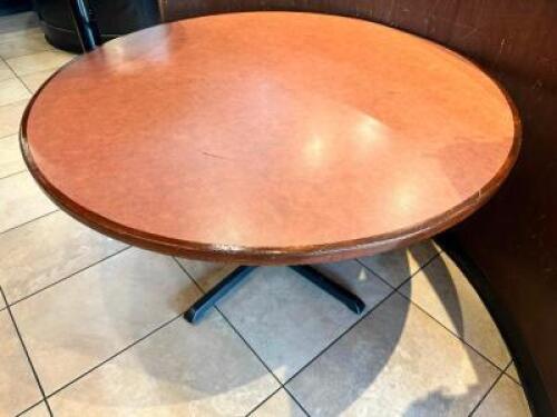 DESCRIPTION: 60" ROUND COMPOSITE TABLE SIZE 60" LOCATION: FRONT QTY: 1