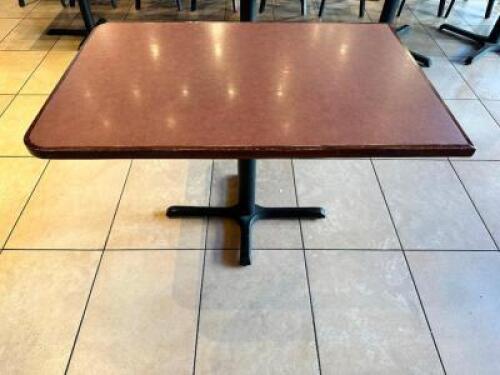 DESCRIPTION: 42" X 30" COMPOSITE TABLE ADDITIONAL INFORMATION W/ ROUNDED CORNERS ON ONE SIDE SIZE 42" X 30" LOCATION: FRONT QTY: 1