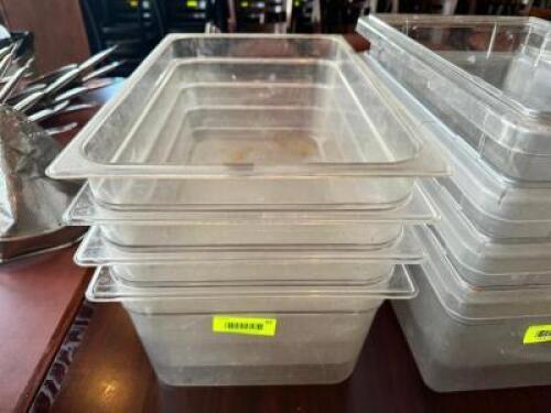 DESCRIPTION: (4) FULL SIZE PLASTIC INSERTS ADDITIONAL INFORMATION 6" DEEP LOCATION: FRONT THIS LOT IS: SOLD BY THE PIECE QTY: 4
