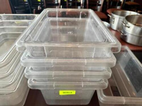DESCRIPTION: (4) 5 GALLON PLASTIC INSERTS LOCATION: FRONT THIS LOT IS: SOLD BY THE PIECE QTY: 4