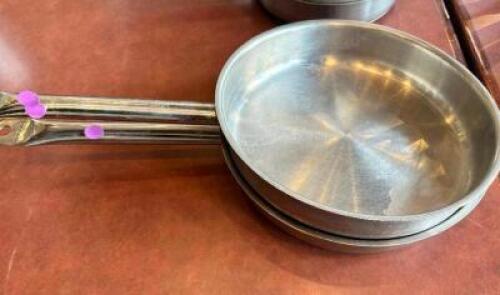 DESCRIPTION: (2) LACOR 12" STAINLESS INDUCTION SKILLETS SIZE 12" LOCATION: FRONT THIS LOT IS: SOLD BY THE PIECE QTY: 2