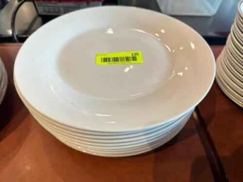 DESCRIPTION: (12) 10" CHINA PLATES SIZE 10" LOCATION: FRONT THIS LOT IS: SOLD BY THE PIECE QTY: 12