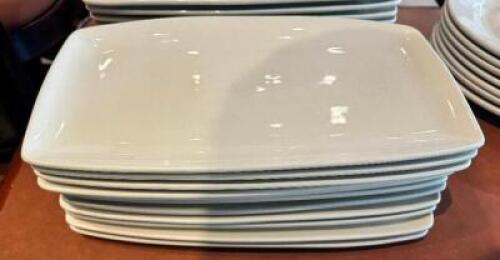 DESCRIPTION: (12) 14" CHINA PLATTERS SIZE 14" LOCATION: FRONT THIS LOT IS: SOLD BY THE PIECE QTY: 12