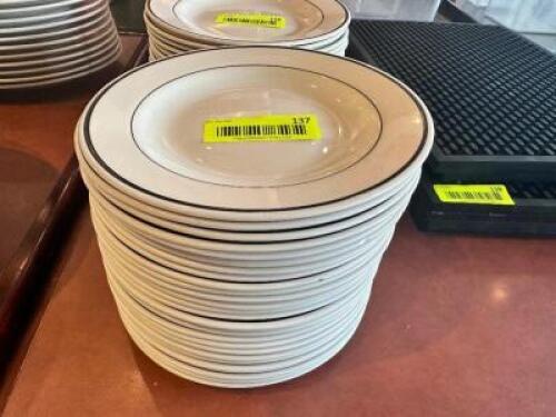 DESCRIPTION: (16) 7 3/4" CHINA PLATES LOCATION: FRONT THIS LOT IS: SOLD BY THE PIECE QTY: 16