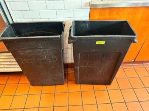 DESCRIPTION: (2) 20 GALLON BAR SIDE TRASH CANS LOCATION: KITCHEN THIS LOT IS: SOLD BY THE PIECE QTY: 2