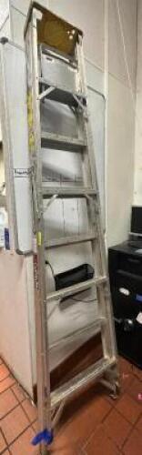DESCRIPTION: 8' ALUMINUM LADDER LOCATION: KITCHEN QTY: 1