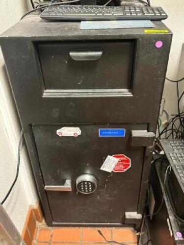 DESCRIPTION: 20" X 19" X 40" DROP SAFE W/ DIGITAL COMBO LOCATION: KITCHEN QTY: 1