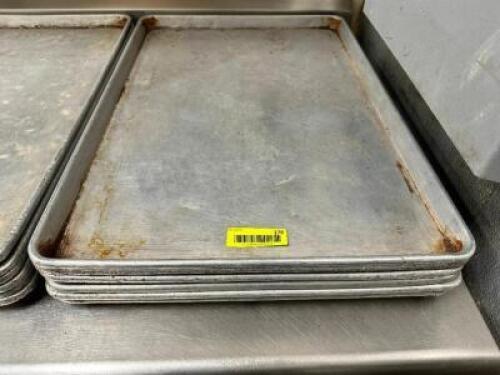 DESCRIPTION: (6) FULL SIZE SHEET PANS LOCATION: KITCHEN THIS LOT IS: SOLD BY THE PIECE QTY: 6