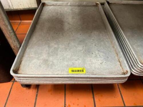 DESCRIPTION: (6) FULL SIZE SHEET PANS LOCATION: KITCHEN THIS LOT IS: SOLD BY THE PIECE QTY: 6