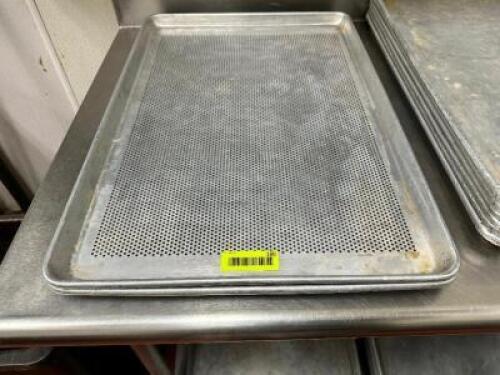 DESCRIPTION: (2) FULL SIZE SLOTTED SHEET PANS LOCATION: KITCHEN THIS LOT IS: SOLD BY THE PIECE QTY: 2