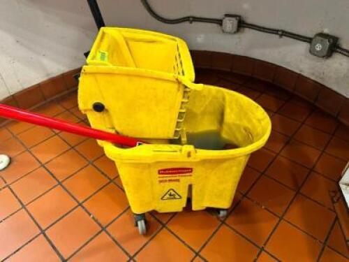 DESCRIPTION: MOP BUCKET AND WRINGER LOCATION: KITCHEN QTY: 1