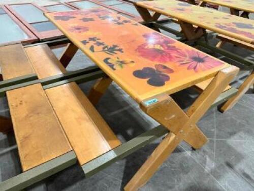72" COMPOSITE PICNIC TABLE W/ BENCH SEATS