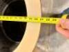(2) 27" ROUND X 35" T PLASTIC MALL PLANTERS - 3