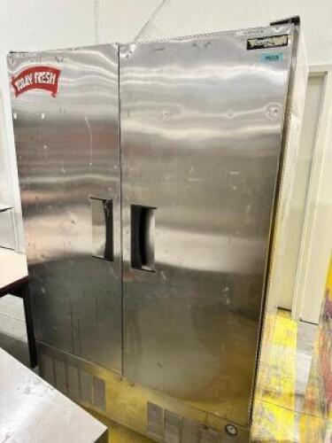 DELFIELD TWO DOOR COMMERCIAL COOLER.