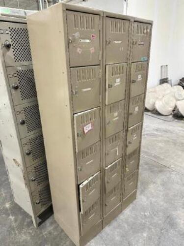 18 GROUP METAL LOCKER SYSTEM